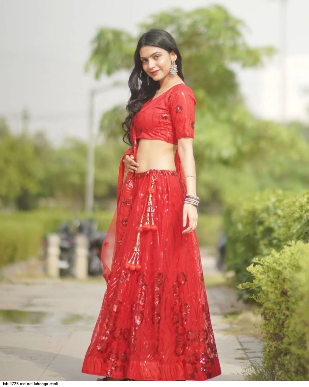 Beautiful Designer Net Lehenga Choli Design No 1725