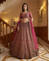 Pink Pure Soft Heavy Net Sequins Embroidery Work Bridal Lehenga 