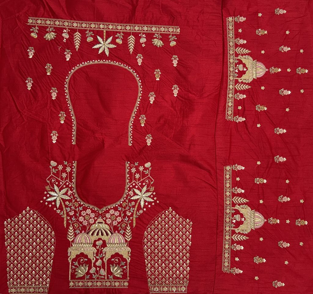 Red Pure Soft Silk Heavy Embroidery Work Bridal Lehenga ##color## Bridal Lehenga with premium fabric and embroidery