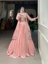 Georgette Lehenga Choli with Koti Jacket
