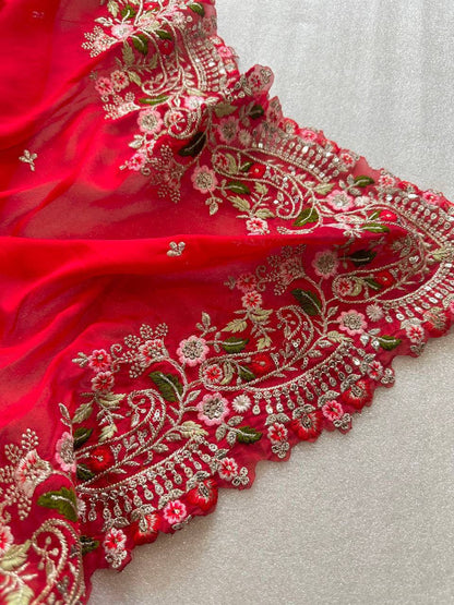 Sequins Saree