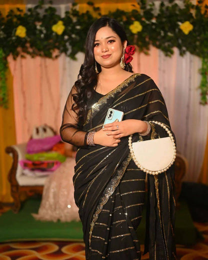Sequins Saree
