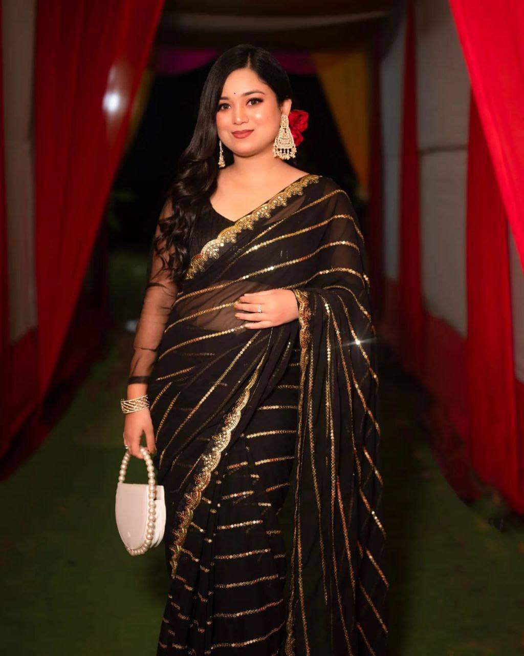 Sequins Saree