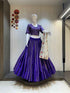 Royal Purple Cotton Silk Chaniya Choli for Women