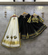 Black Rayon Cotton Chaniya Choli with Pure Gajji Dupatta