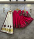Red Rayon Cotton Chaniya Choli with Pure Gajji Dupatta