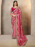 Magenta Pink Premium Gajji Silk Wedding Saree 