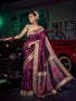 Pink Pure Silk with 3D weaved Pallu & Heavy Embroidery Banarasi Saree 