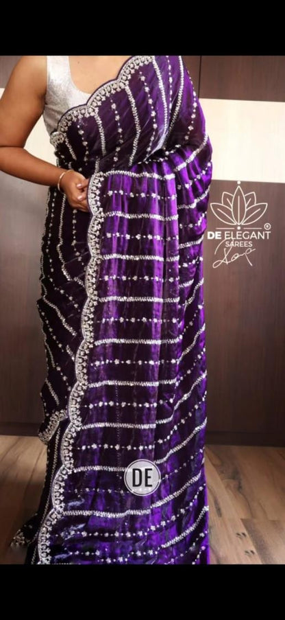 Sequins Saree