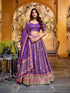 Purple Color Tasar Silk Lehenga Choli 