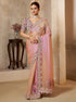 Lavender Purple Premium Organza Silk Wedding Saree 