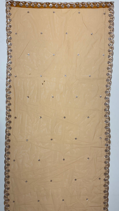 Rust Pure Heavy Net Motif Handwork Zari Sequins Work Bridal Lehenga Choli