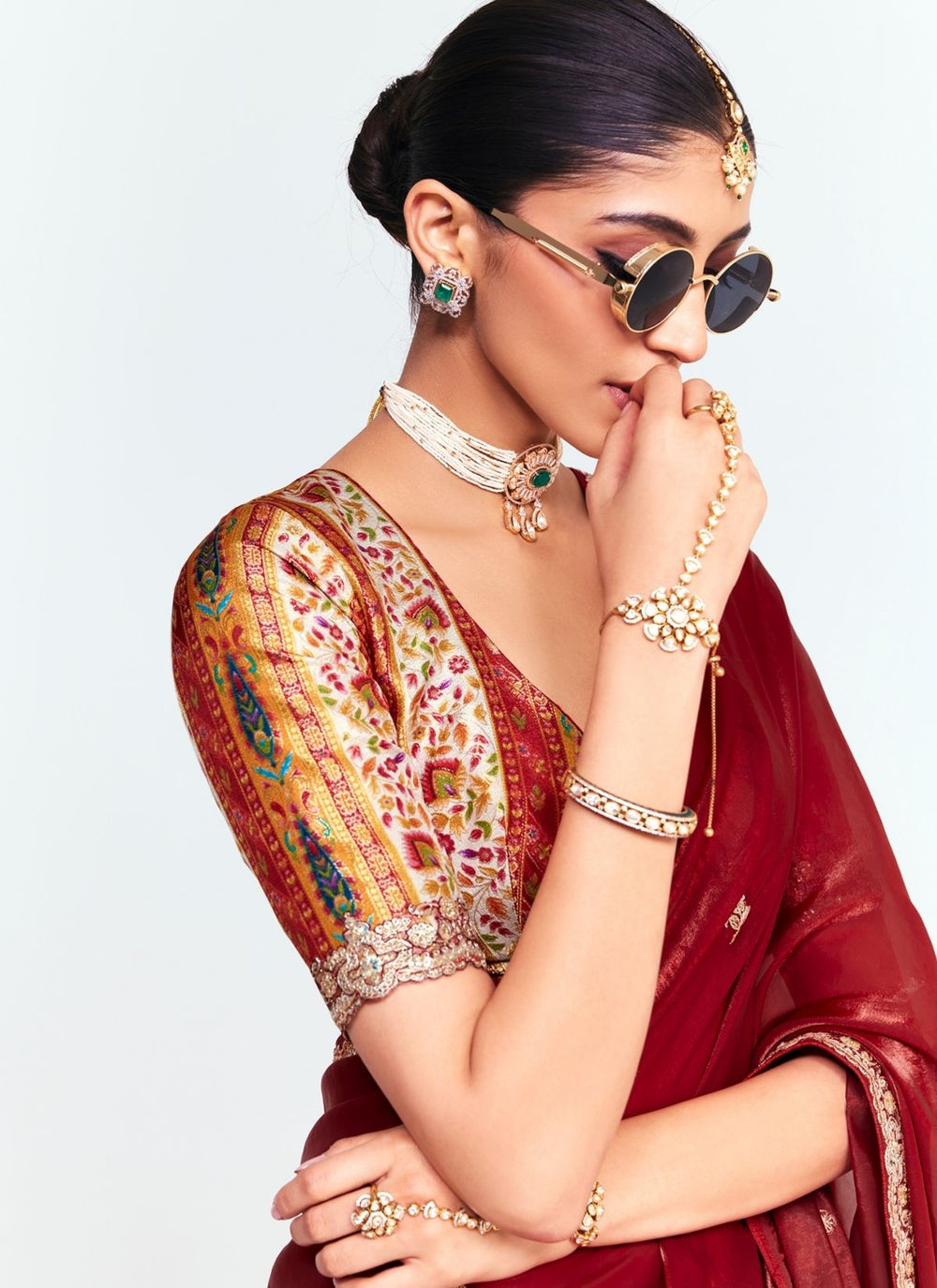 Wine Pure Soft Fancy Febric Party Wear Premium Saree