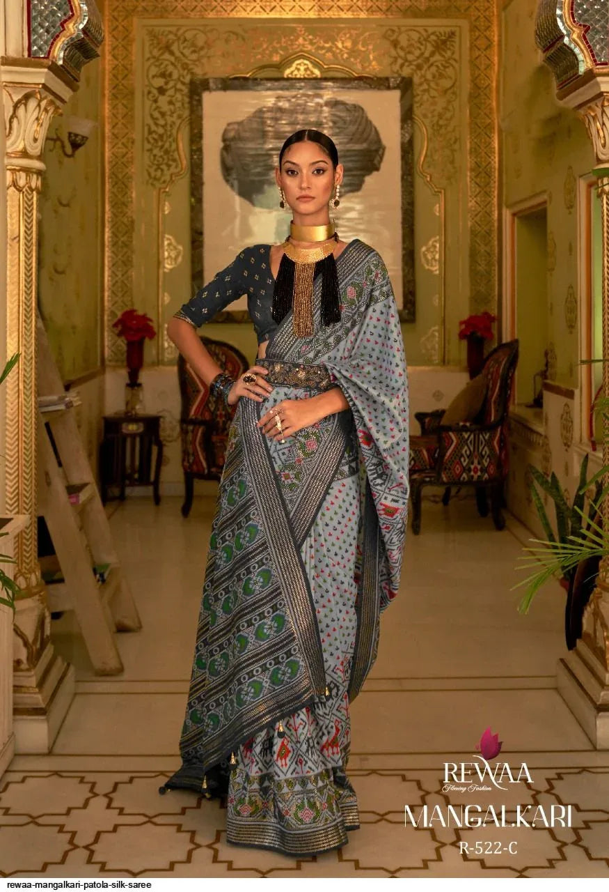 Rewaa Mangalkari Patola Silk Saree (1595x12)