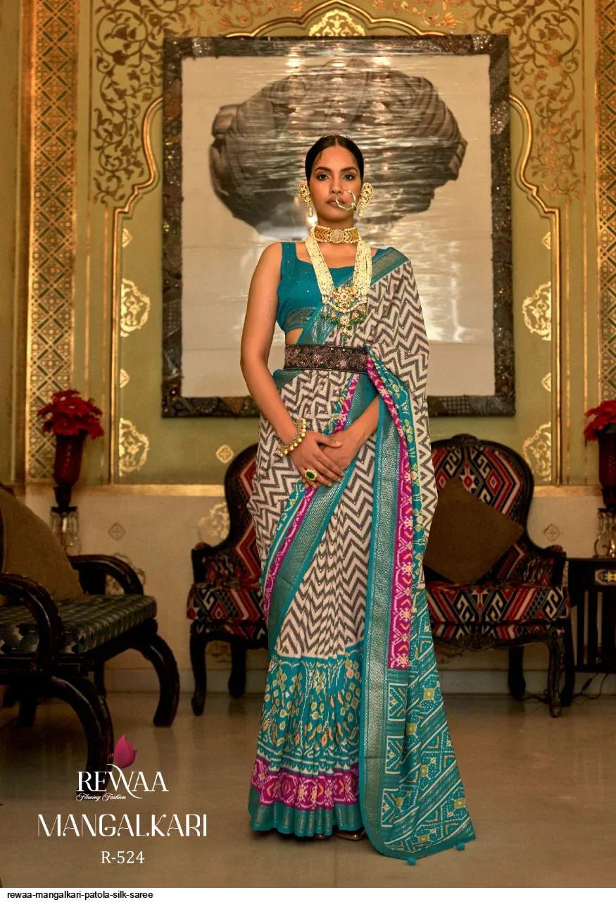 Rewaa Mangalkari Patola Silk Saree (1595x12)