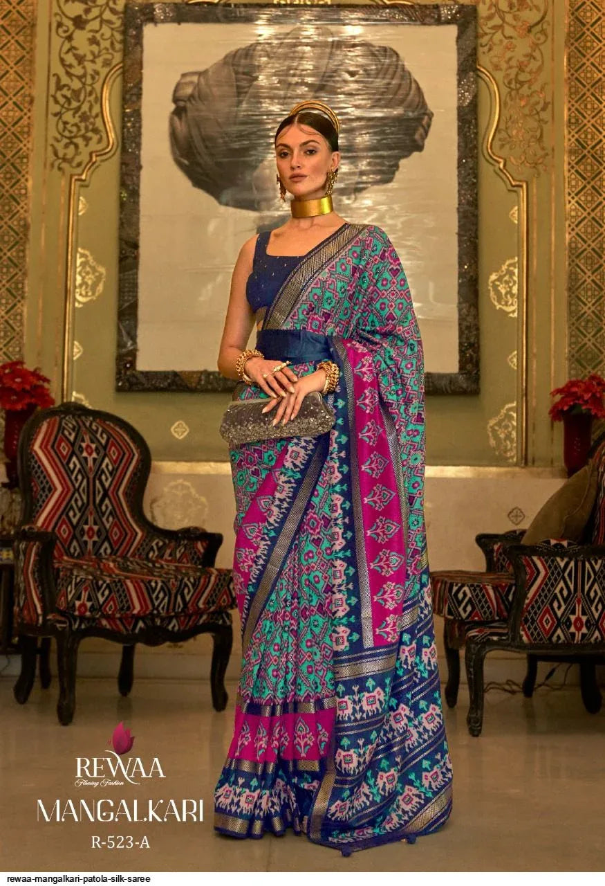 Rewaa Mangalkari Patola Silk Saree (1595x12)