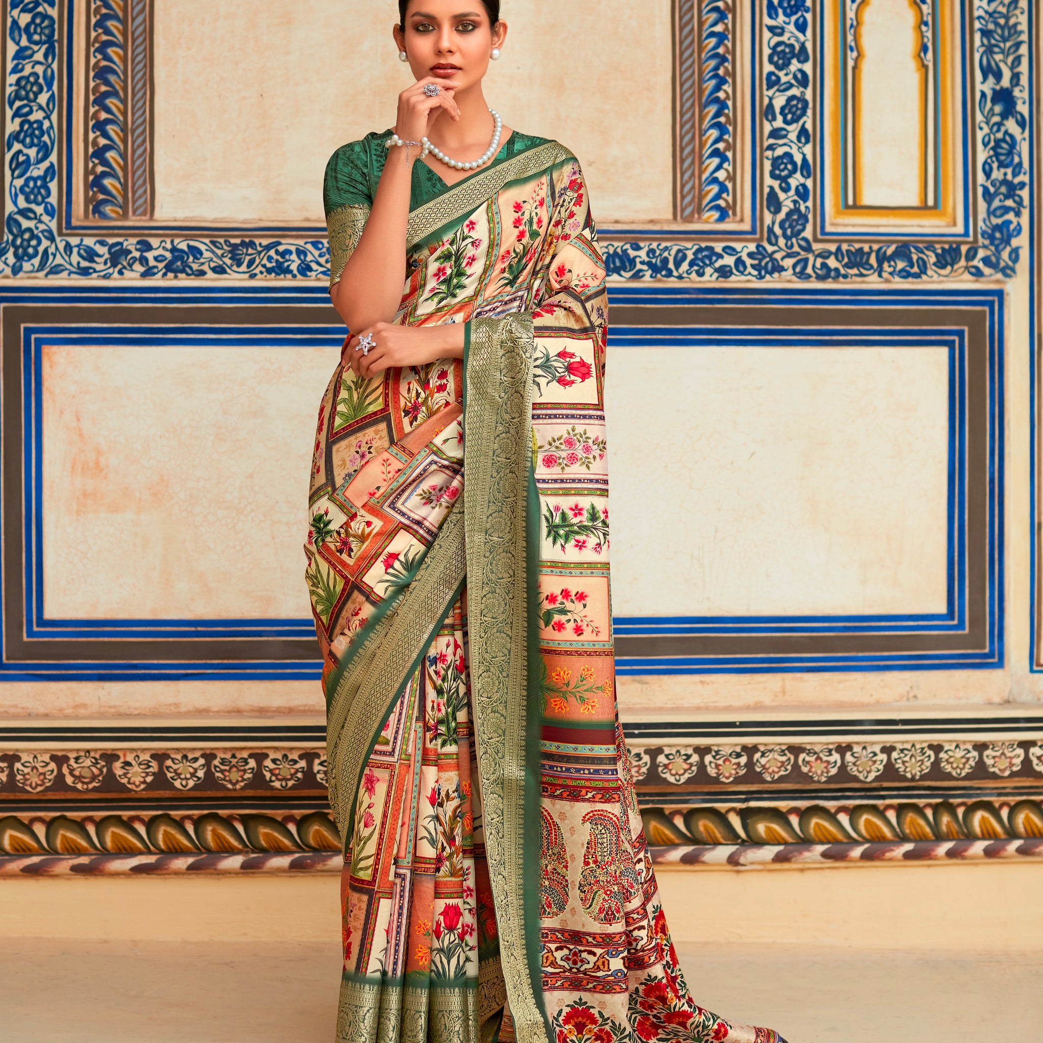 Luxurious Designer Saree in Dola Viscose for Special Occasions