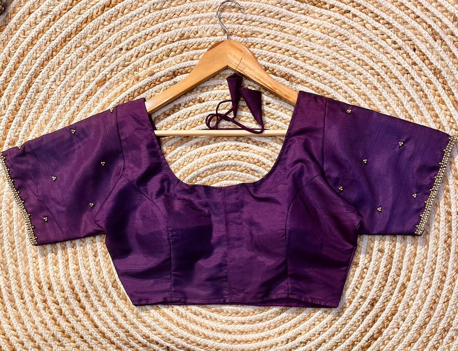 Beautiful Designer Golden Handcrafted Blouse - Anant Exports