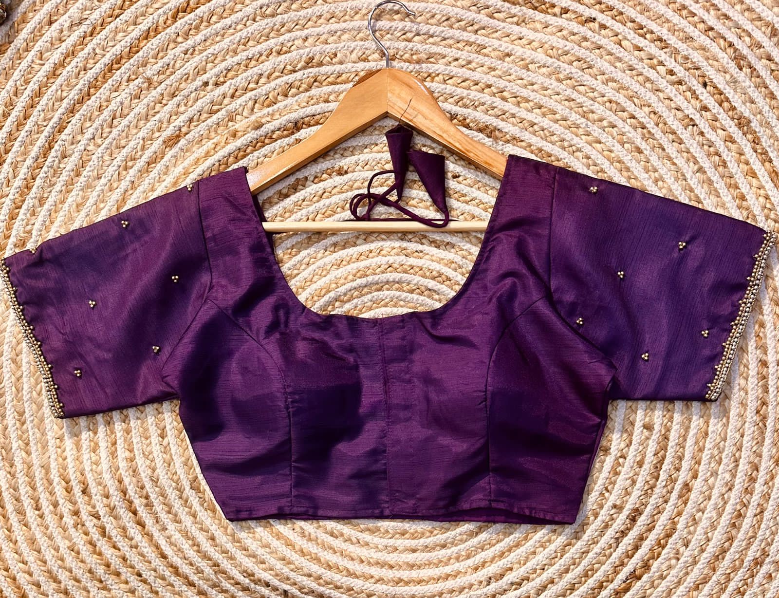 Beautiful Designer Golden Handcrafted Blouse