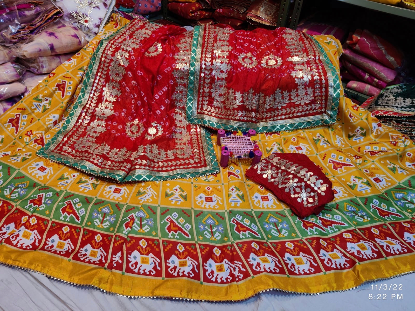 Rajsthani Traditional Patola Print Lehenga Choli