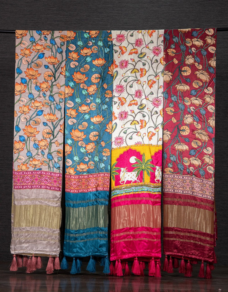 Beautiful Designer Pure Gaji Silk Wedding Duppatta