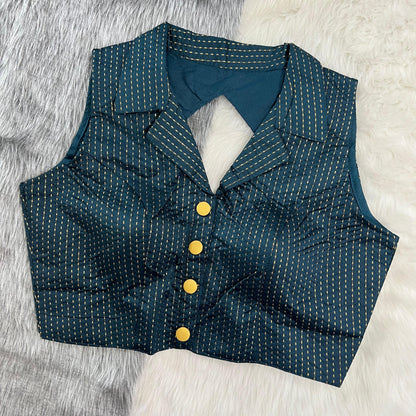 Part Wear New Shirt Collar Blouse - Anant Exports