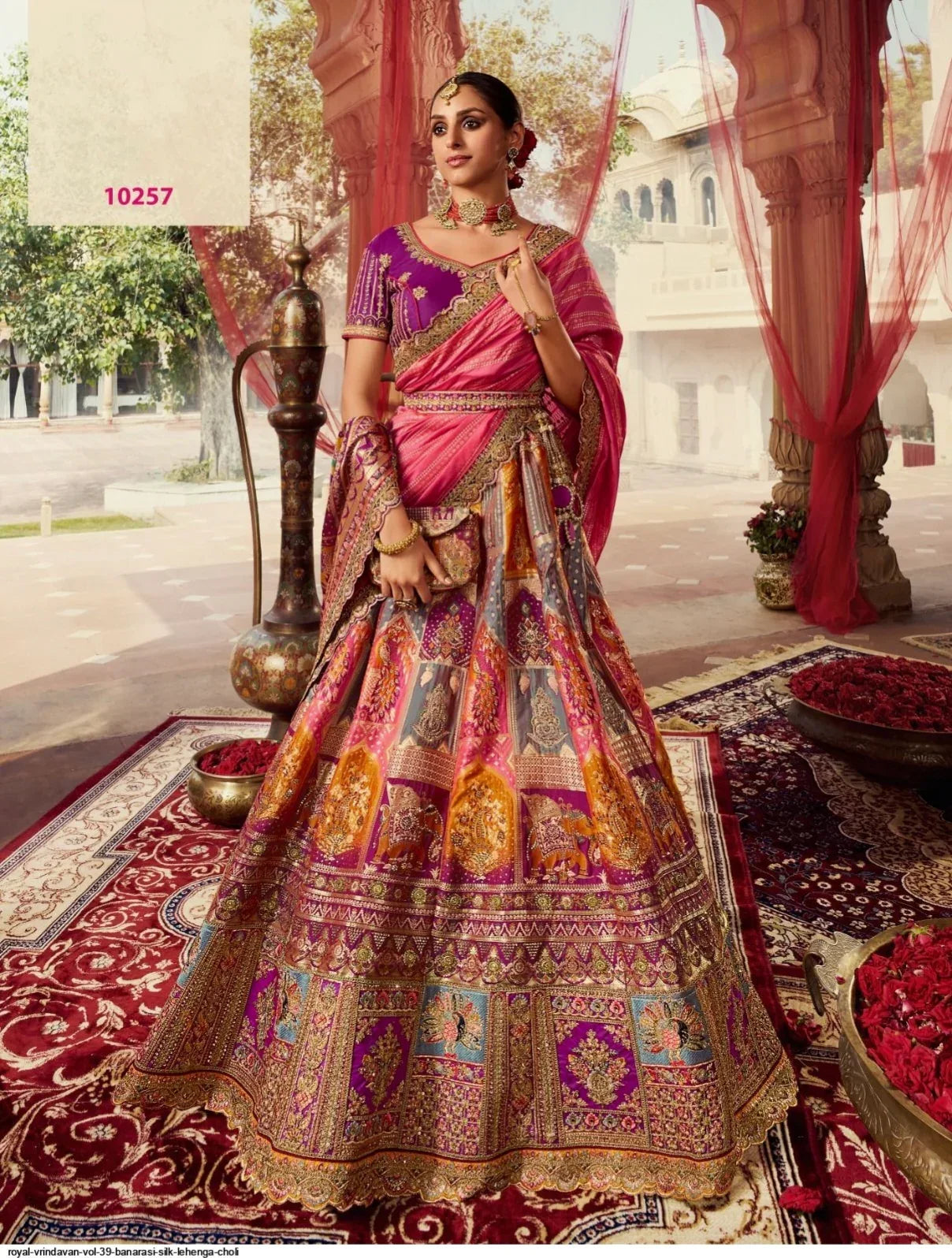 Wedding Special Looks For Royal Banarasi Lehenga Dno 10257 - Anant Exports