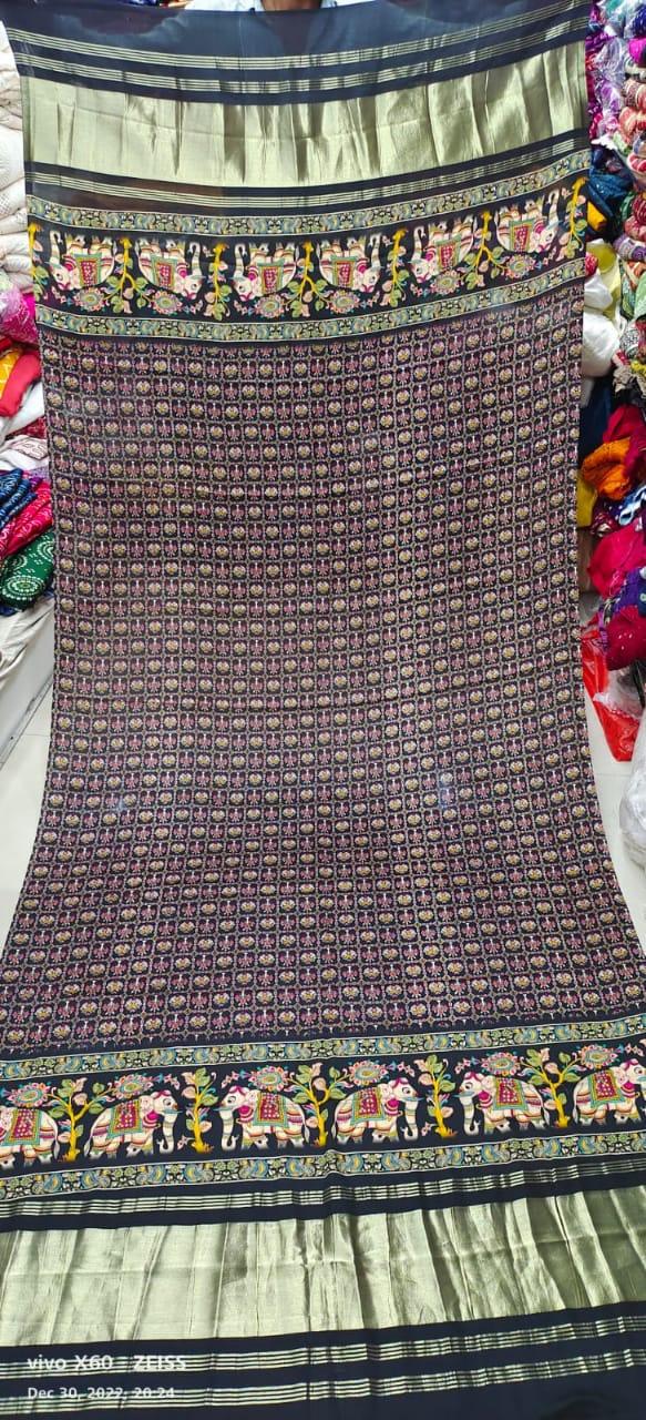 Designer Digital Print Gaji Modal Silk Duptta - Anant Exports