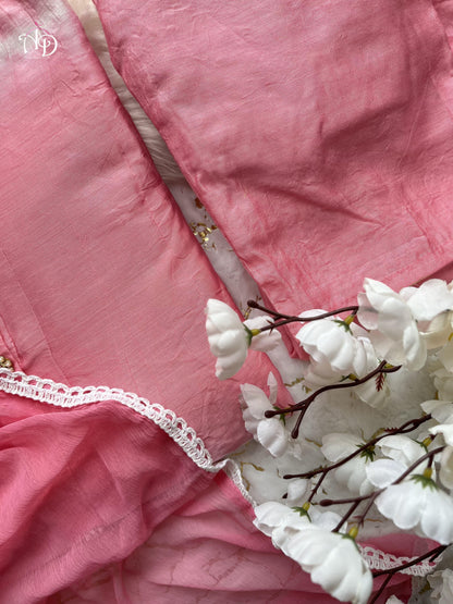 Beautiful Party Wear Pure Chanderi Silk Suit With Dupatta - Anant Exports