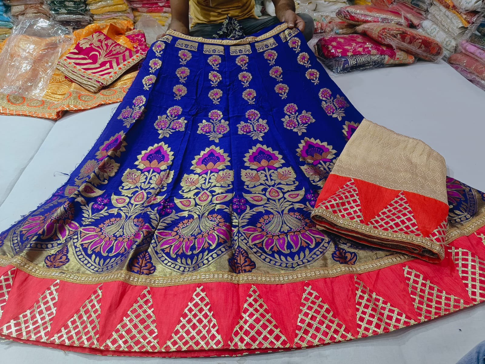 Rajsthani Traditional Rajputi Pure Upada Silk Lehenga Choli