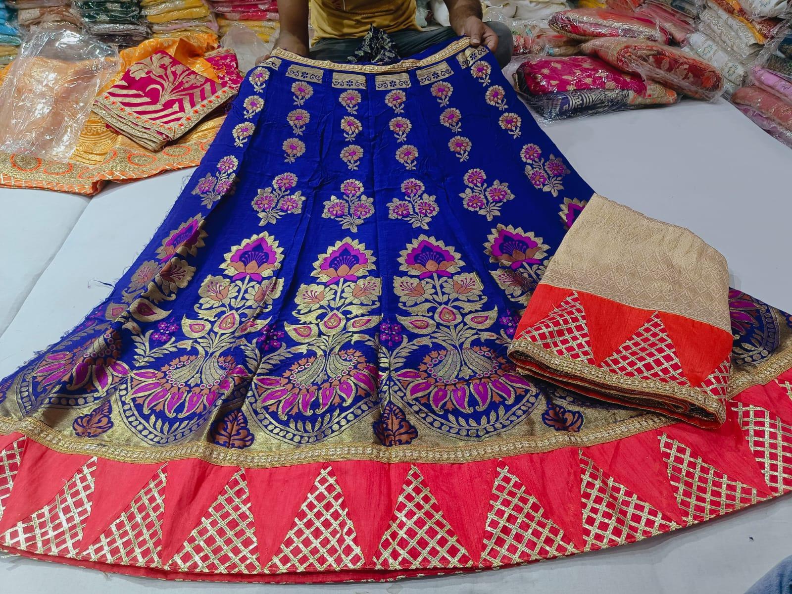 Rajsthani Traditional Rajputi Pure Upada Silk Lehenga Choli - Anant Exports