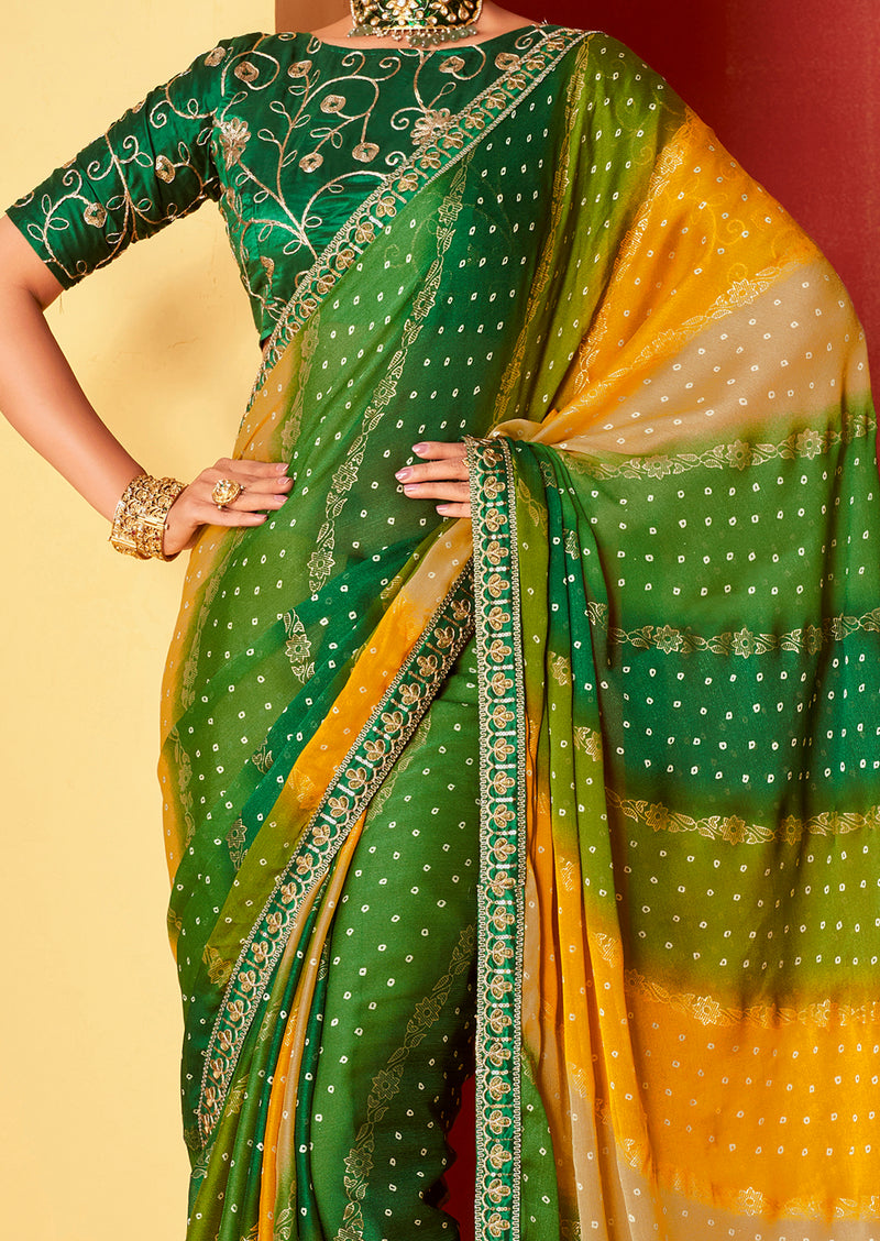 Beautiful Designer Occasion Wear Pure Chiffon Saree