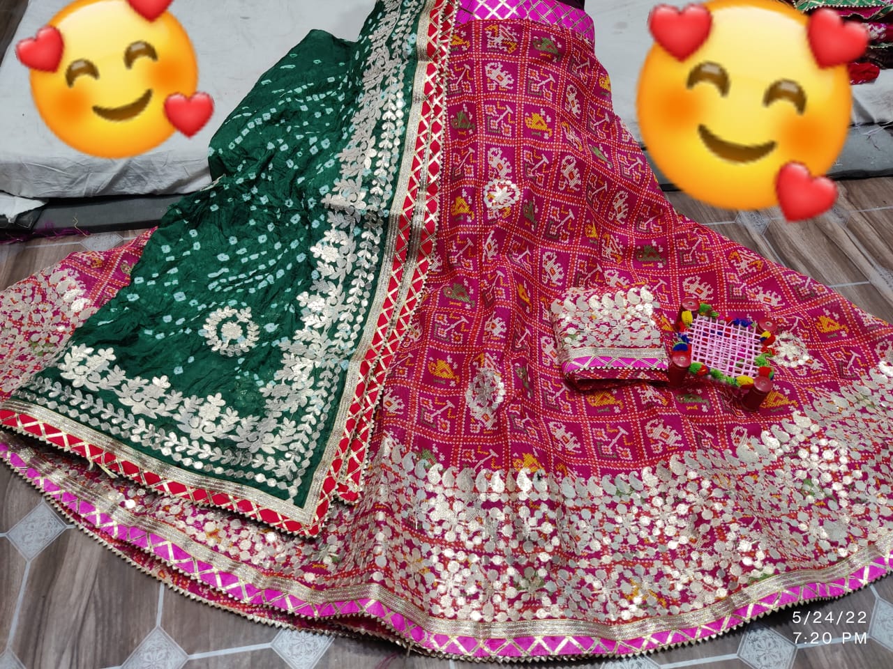Rajsthani Traditional Rajputi Pure Kota Doriya Lehenga Choli