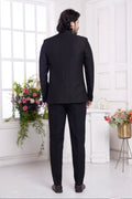 Indian black wedding jodhpuri for men

