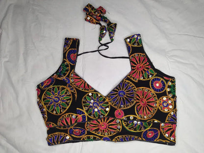Navratri Fancy Deep Neck Party Wear Blouse - Anant Exports