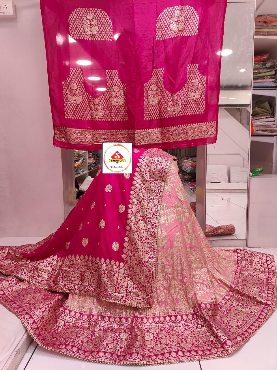 Rajasthani Traditional Dola Silk Lehenga Chunni - Anant Exports