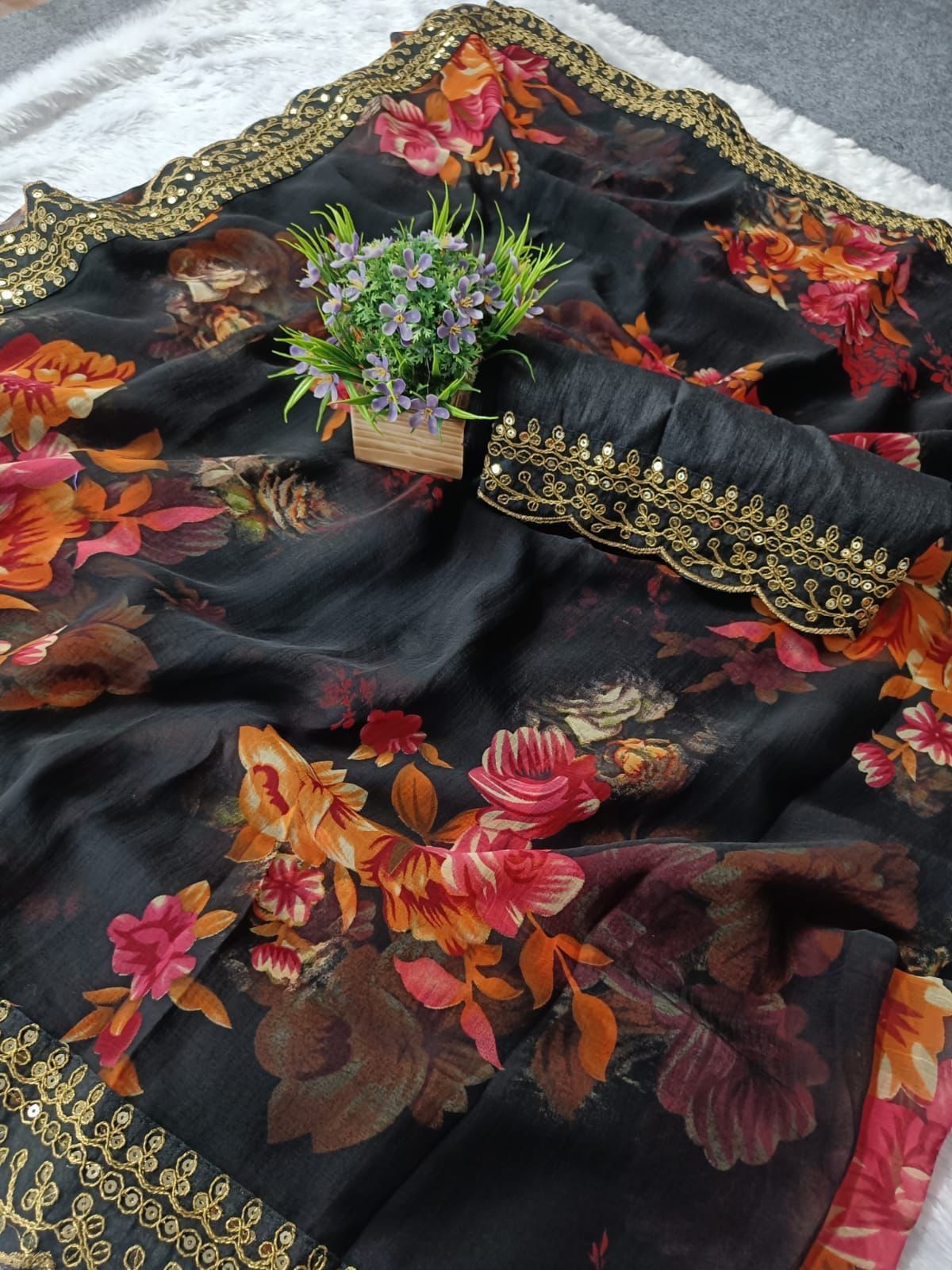 Sequins Saree
