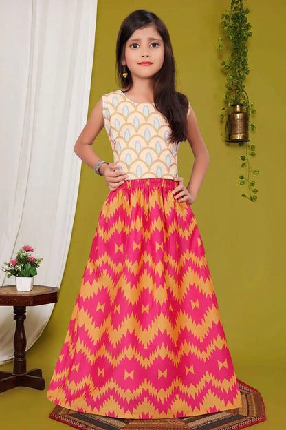 Designer Party Wear Kids Crop Top &amp; Plazzo Dress - Anant Exports