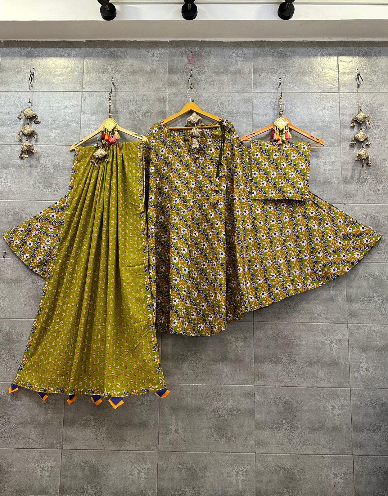 Beautiful Designer Cotton Lehenga Choli - Anant Exports