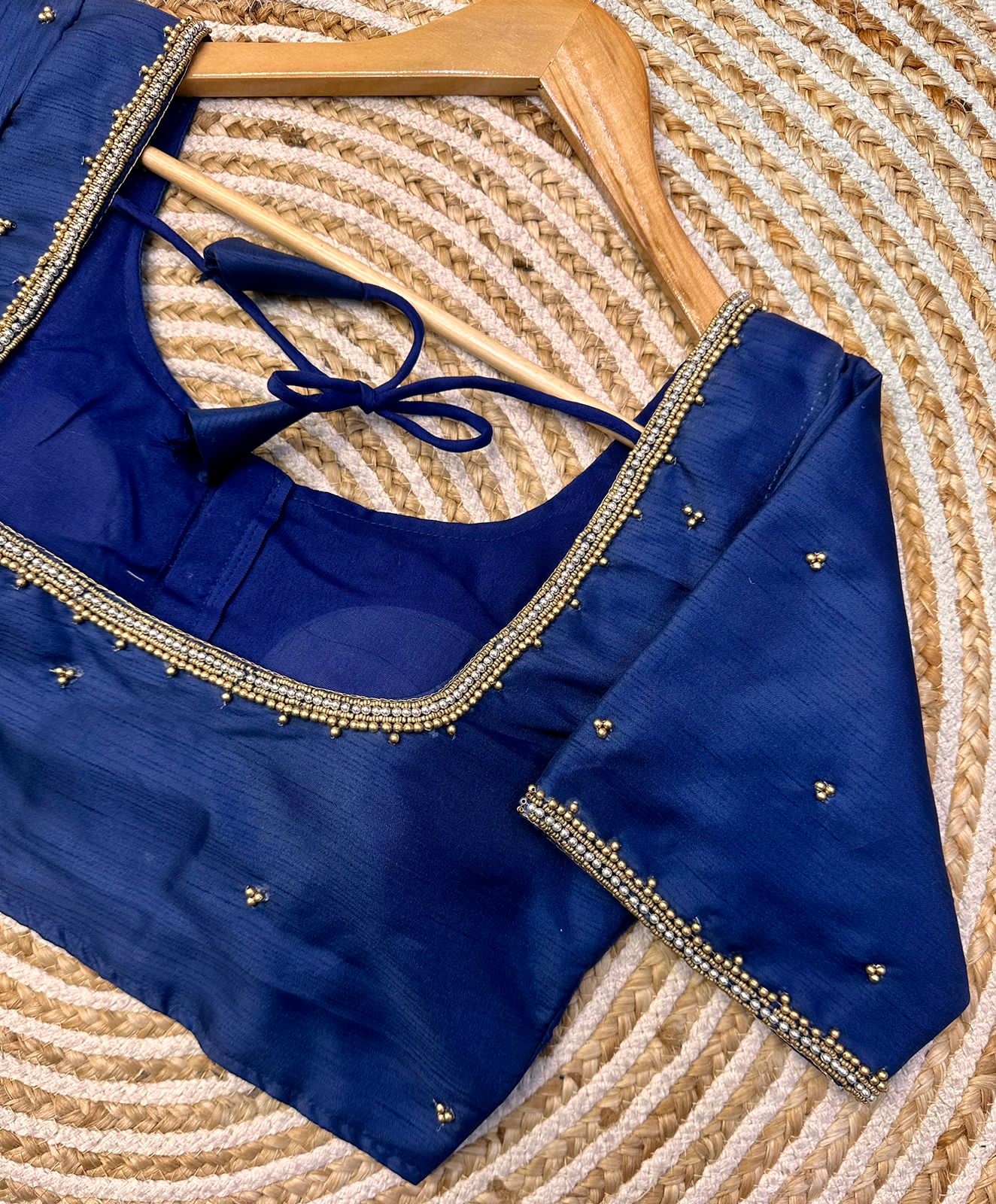 Beautiful Designer Golden Handcrafted Blouse