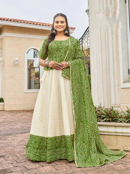 Navratri Special Traditional Bandhej Lehenga choli - Anant Exports