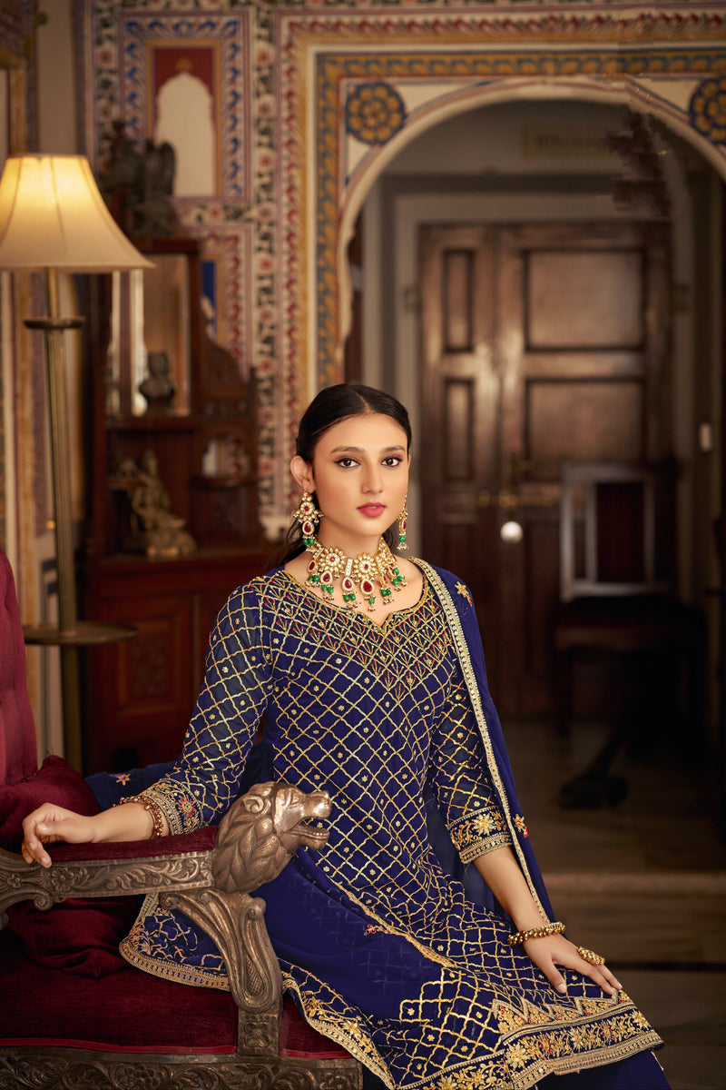 Designer Wedding Wear Latest Punjabi Style Salwar Suit