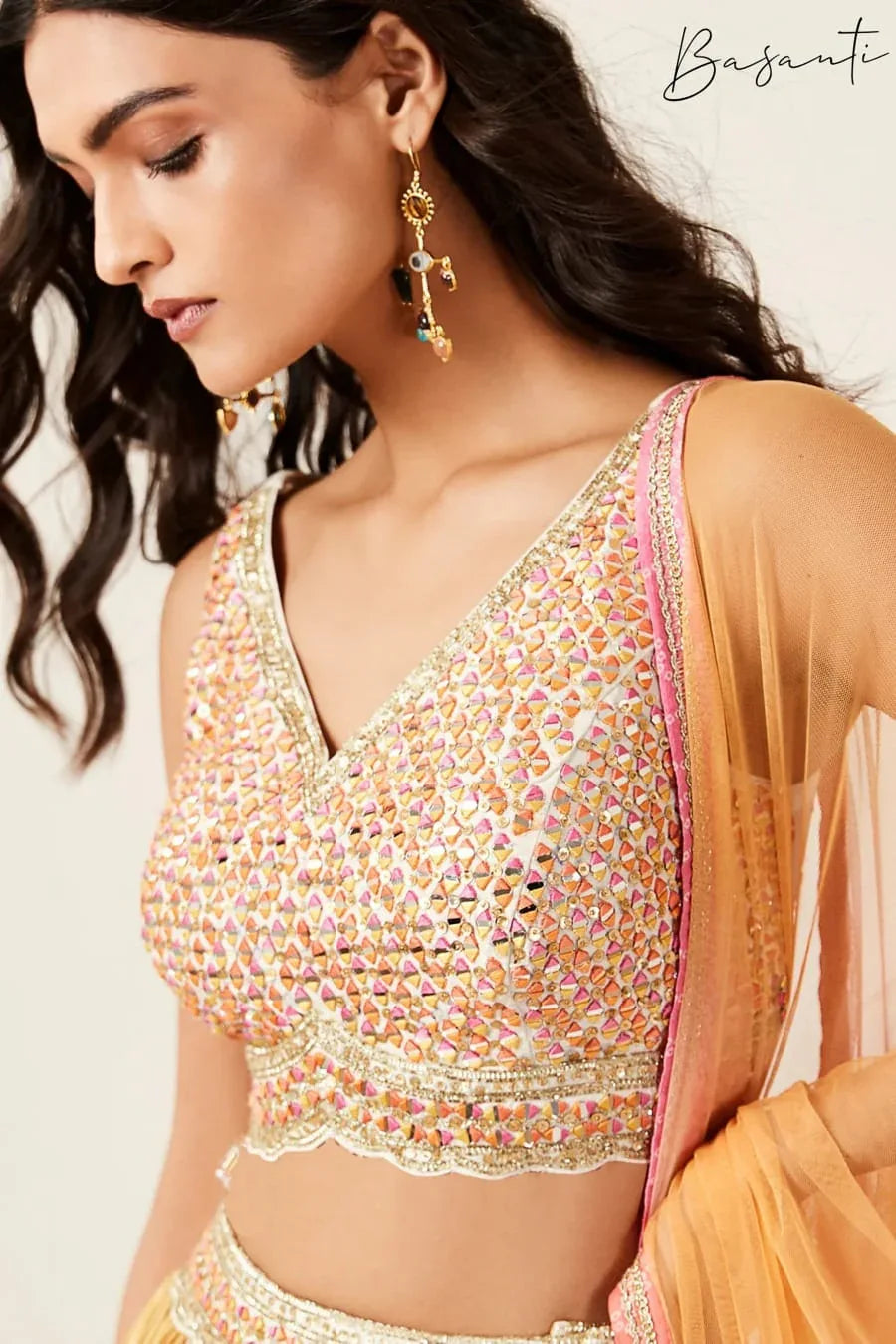 Virasat Basanti 1001 1003 Series Latest Designer Wedding Wear Lehenga Choli Dno 1002 - Anant Exports