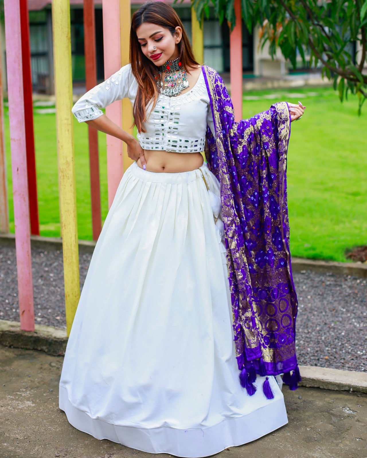 Party Wear Cotton Lehenga Choli