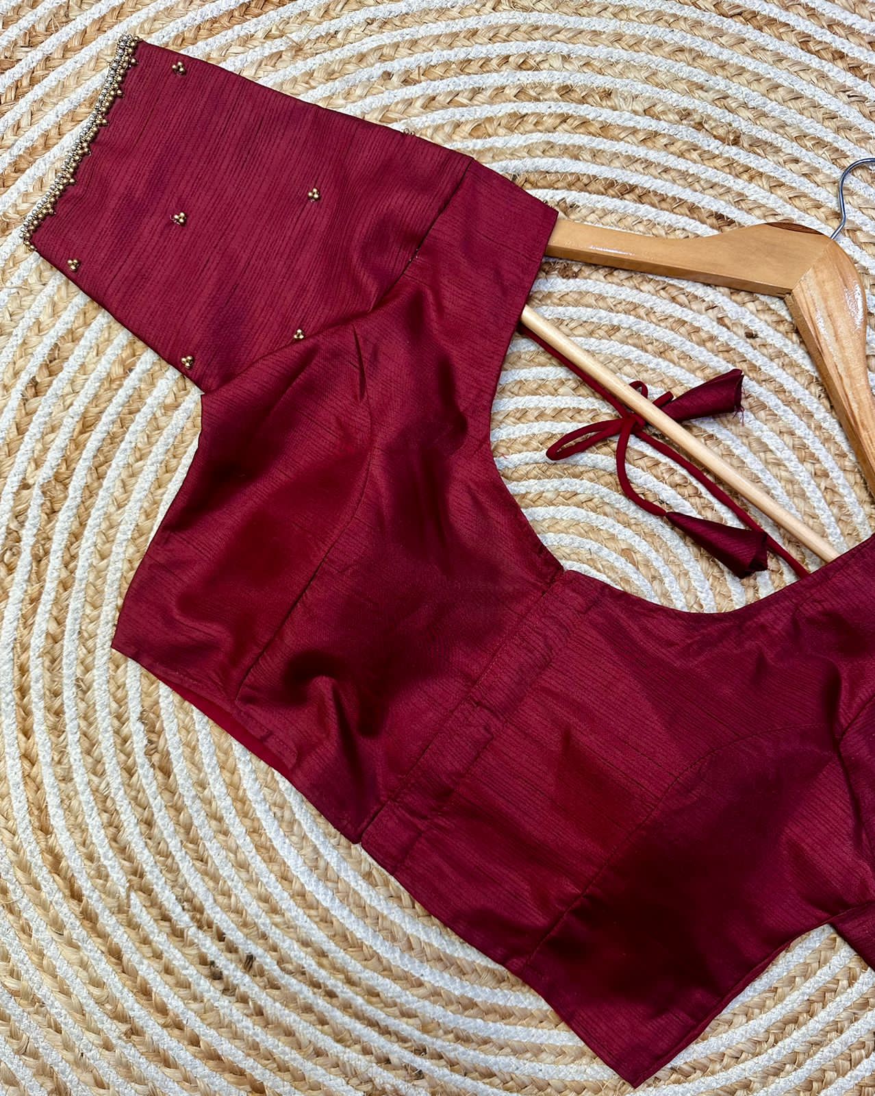 Beautiful Designer Golden Handcrafted Blouse