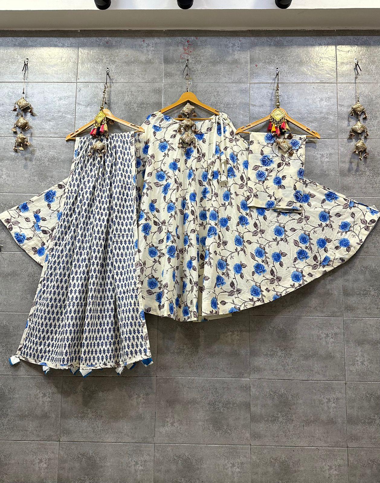 Beautiful Designer Cotton Lehenga Choli - Anant Exports