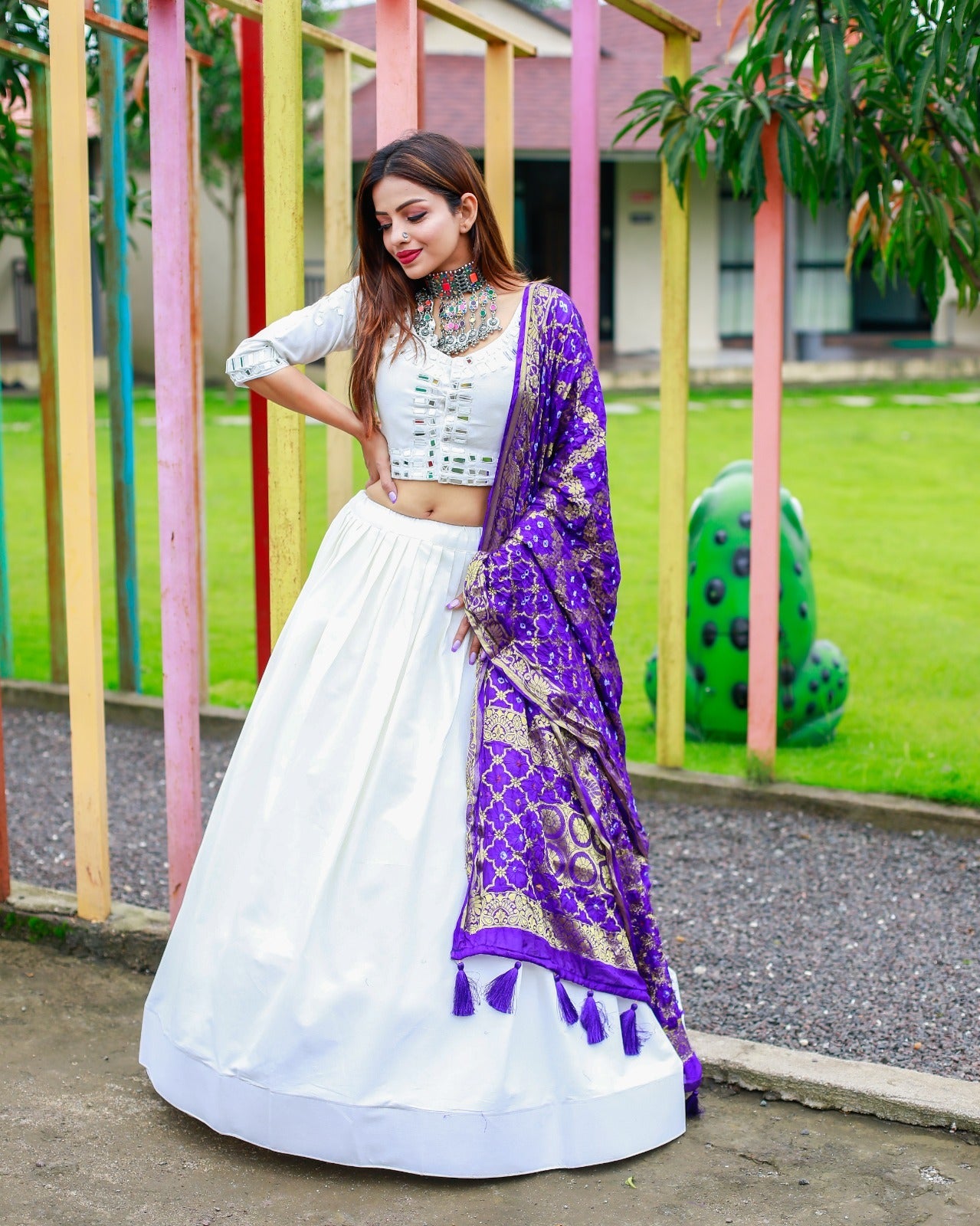 Party Wear Cotton Lehenga Choli