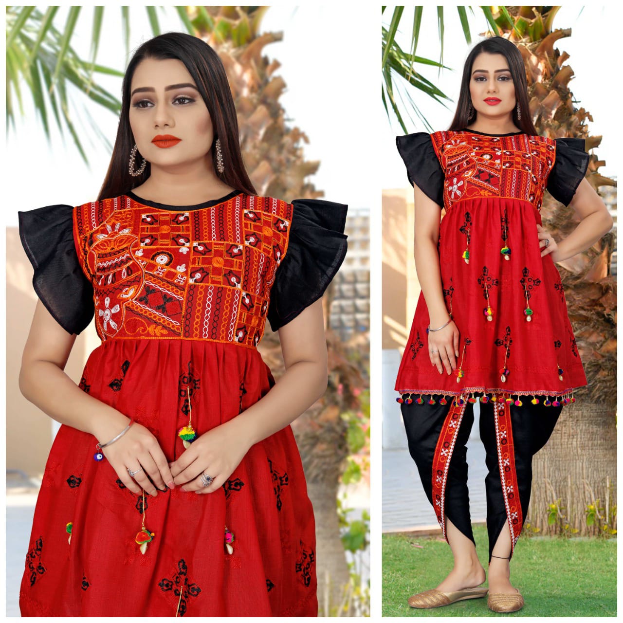 Beautiful Traditional Garba khediya Dress