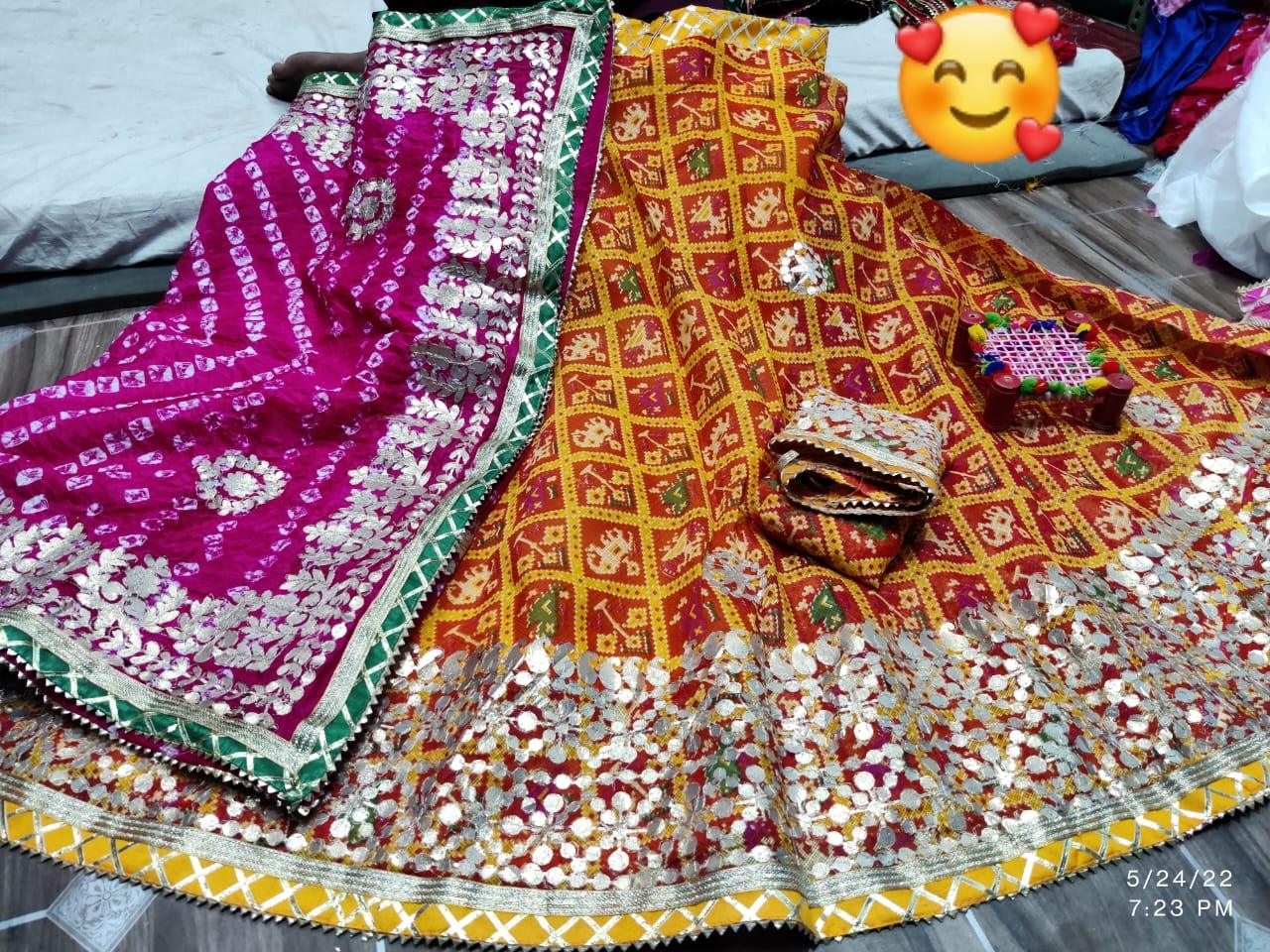 Rajsthani Traditional Rajputi Pure Kota Doriya Lehenga Choli - Anant Exports