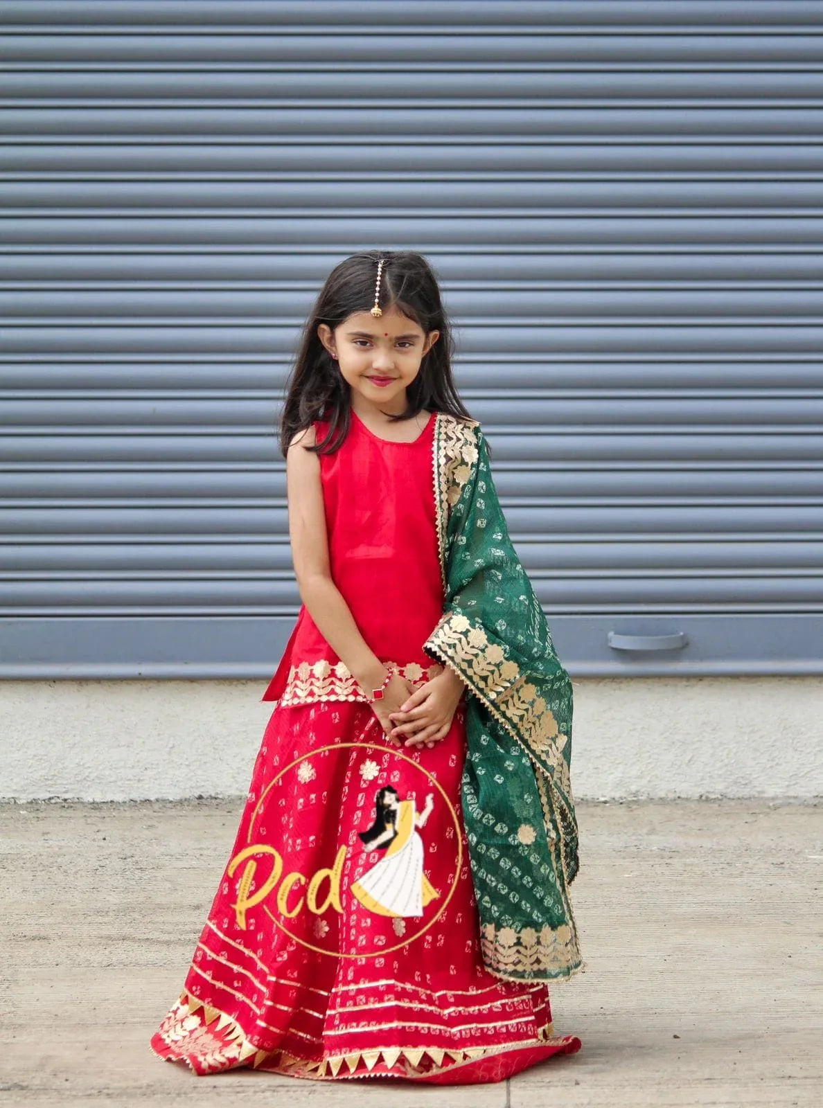 Rajasthani Traditional Combo Mother daughter Bhandhej Kotta Doriya Lehenga Chunni - Anant Exports
